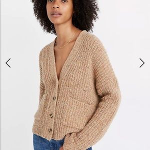 NWT Madewell Speckled Rib Cardigan Sweater